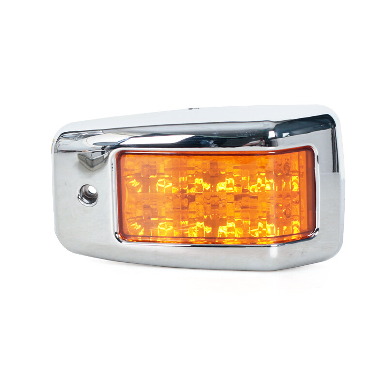2Pcs LED Electroplated Turn Signal Light For Hino 500 700 Ranger Truck Fc Fd Gd