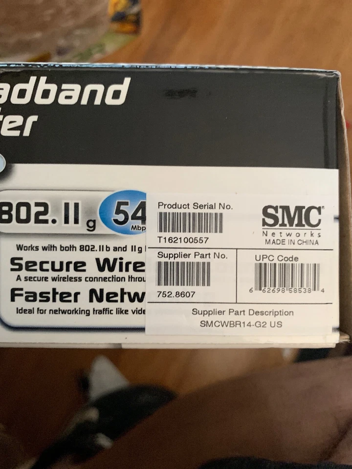SMC Wireless 54mbps Broadband Router 802.11g Secure Wireless Connection NEW - Image 3 of 3
