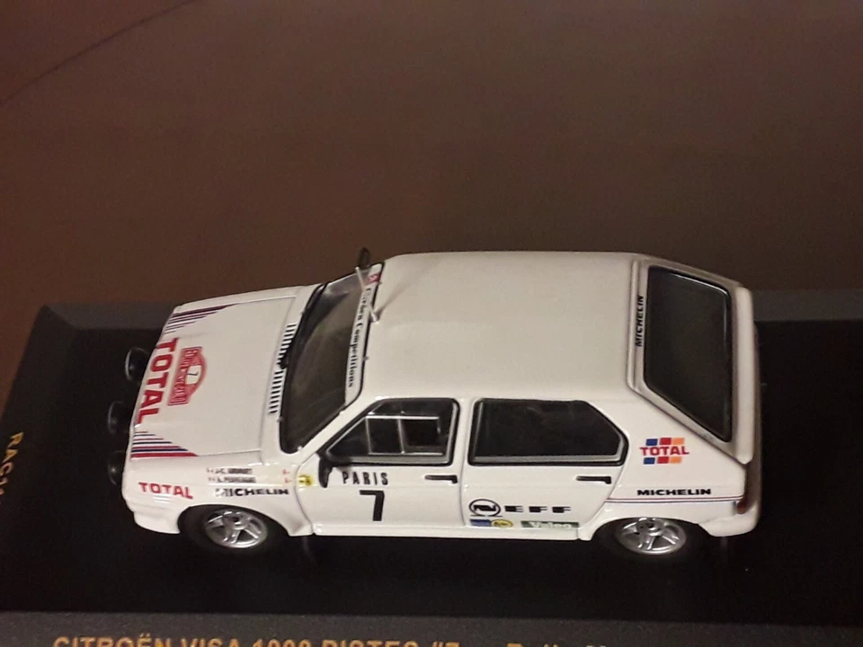 ixo rac111 citroen visa 1000 pistes rally montecarlo 1985 j.c.andruet 1:43 - Immagine 4 di 4