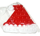 Red Christmas Popit Pop-it Hat Santa Bubble Fidget Toy Anxiety Squeezing Toy — photo 3