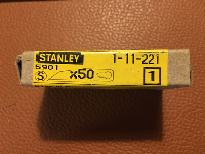 Stanley 5901 Messerklingen 1-11-221 Ersatzklingen ungebraucht 50ger Päckchen