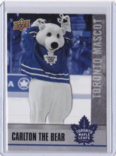 2020-21 UD Upper Deck Carlton the Bear Toronto Mascot Card NHCD SP #M9 Mint