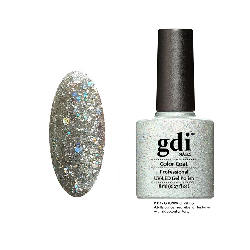 GDI Nails "crown Jewels Gdikk019 " Diamond Glitters UV LED Soak Nail GEL Polish