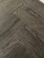 LVT Parquet Herringbone Flooring Grey Glue Down Planks Tiles Luvanto