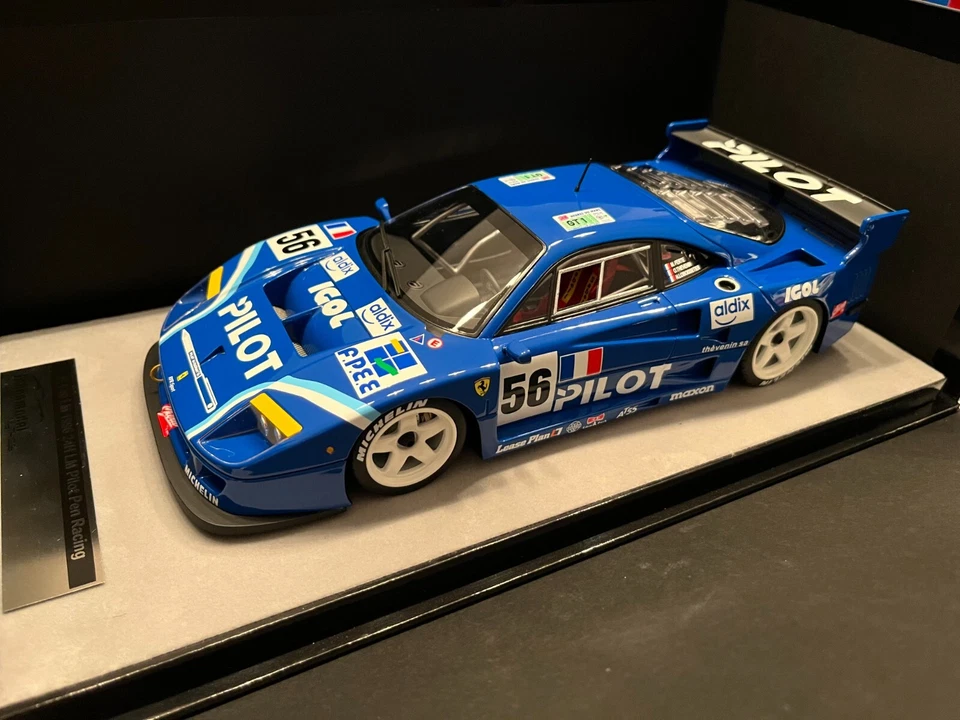 Tecnomodel Ferrari F40 GTE LM PILOT Mans 1996 1:18 TM18286F Bleu N°56 - Photo 2/2