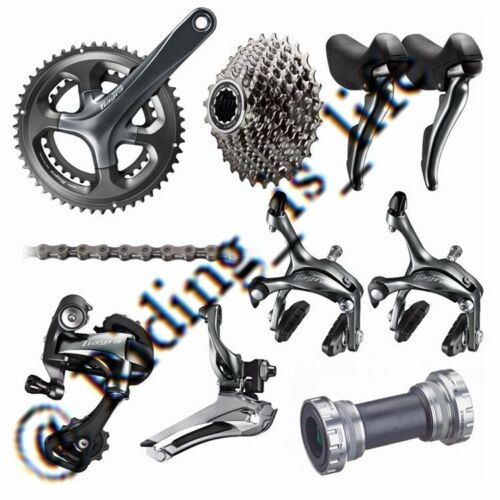 Shimano Tiagra 4700 2X10 Speed Full Road Groupset 50-34T/52-36/165/170/172.5/175 - Picture 1 of 11