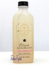 BATH  BODY WORKS STEEPED INVIGORATION BODY  MASSAGE OIL 4 FL OZ