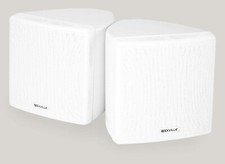 Rockville Cube 70V White 3.5" Home Theater Commercial Swivel Wall Mount Speakers