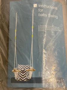 Canvas Bébé Swing Confortable Outdoor Baby Swings pour votre petit bébé Outdoors