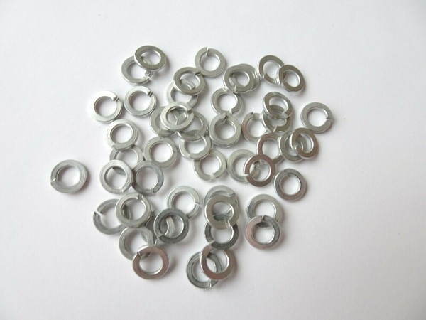 50 Federringe, 4 Mm, Verzinkt Din 127, Sperrringe, Federscheiben, 4200004/1087-image