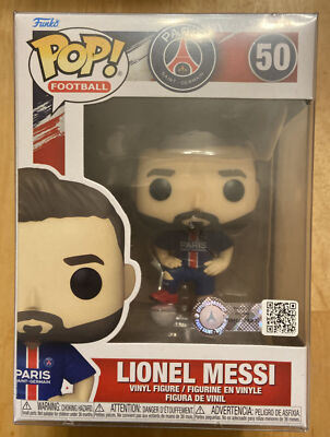 New Funko POP! Soccer GOAT Lionel Messi PSG #50 Figure protector