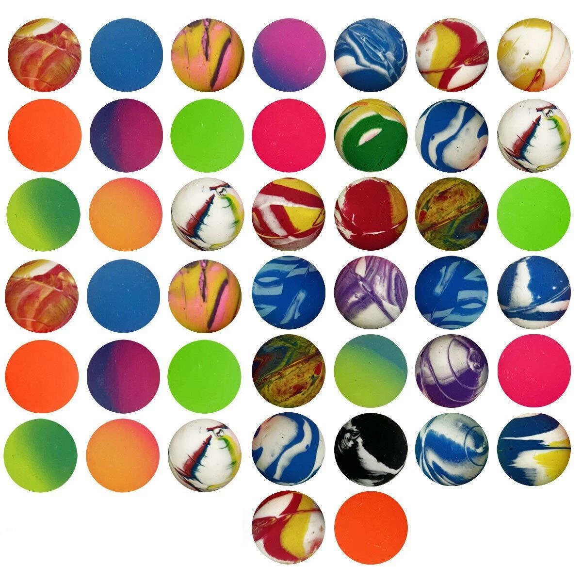HENBRANDT - Lot De 30 Balles Rebondissantes Multicolores - Jouet Pour Enfants