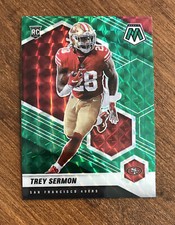 Trey Sermon 2021 Mosaic Green Prizm Rookie #324 Colts 49ers Sooners Buckeyes RC