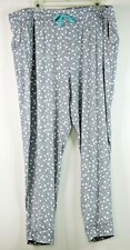 Jane And Bleecker Gray w/ White Polka Dots Pajama PJ Lounge Pants XXL