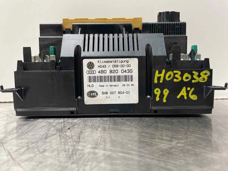 1999 AUDI A6 HEATER A/C CLIMATE TEMP CONTROL PANEL HEATED SEATS OEM 4B0820043G - Image 2 of 4