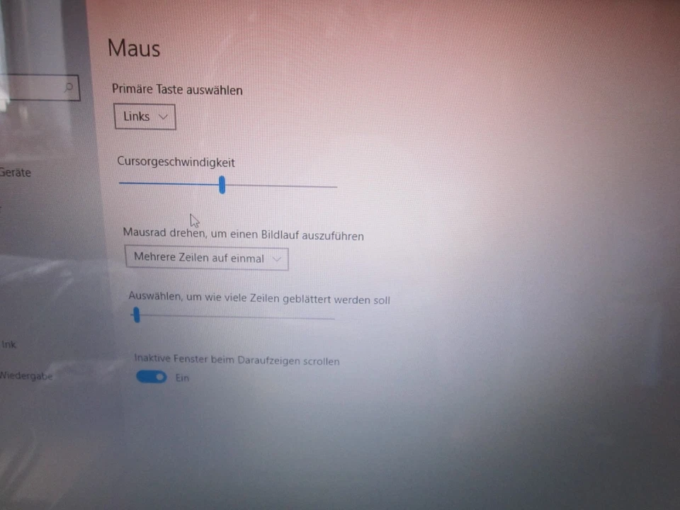 Klassiker-HP Maus 0522T (kabellos, Links- und Rechtshänder) Sunsetrot - Bild 3 von 4