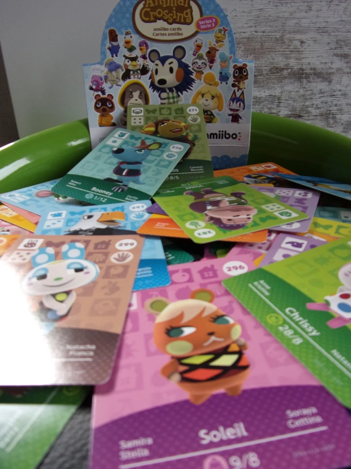 Tarjetas Nintendo amiibo Animal Crossing (Serie 3) - 261-300 a elegir - Nuevas