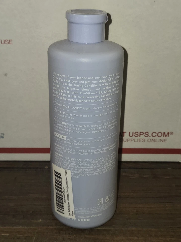 ¡Nuevo y precintado! Acondicionador Lee Stafford, Bleach Blondes, blanco hielo 16,9 fl oz Foto 2 de 2