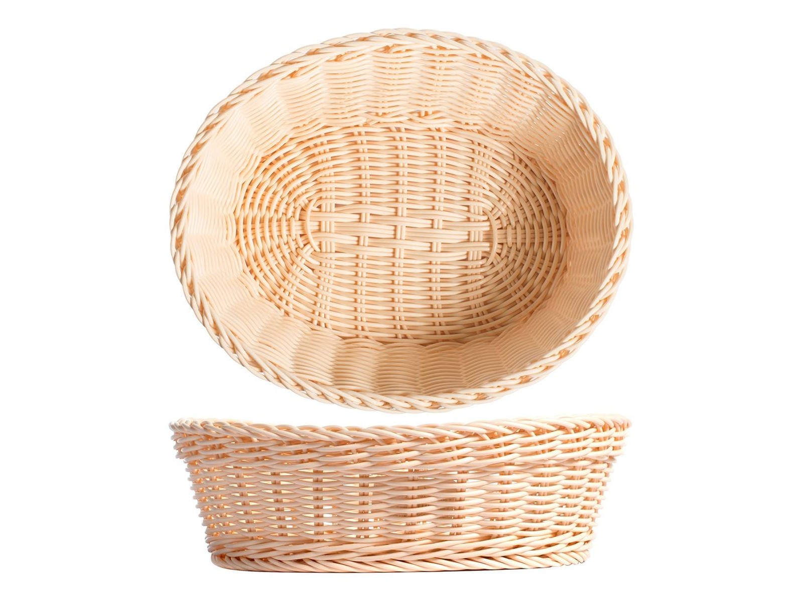 Royal Norfolk Oval Plastic Basket, 25X19X7Cm