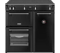 STOVESRichmond 90Ei Electric Induction Range Cooker - Black & Chrome RRP -£2699