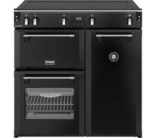 STOVESRichmond 90Ei Electric Induction Range Cooker - Black & Chrome RRP -£2499