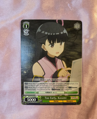 WeiB (Weiss) Schwarz Card  Bofuri #49 Too Early Kasumi C English