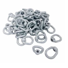 50Pc 5/16" Hot-Dipped Galvanized Eye Nut 3/8"-16 Tap,1250lb WLL Rigging Hardware