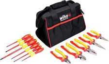 Wiha 32977 11 Piece Master Electrician'S Insulated Tool Set In Canvas Tool Bag
