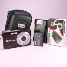 Casio Digital Camera Exilim EX-Z70 7.2MP Black Tested With Battery and Charger