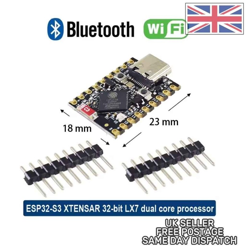 ESP32 S3 Super mini Development board - USB C - Dual core - WIFI - Bluetooth