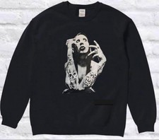 Small Arrival Unisex Marilyn Manson Sweatshirt Sweatshirt Black