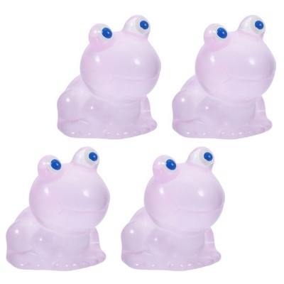 4 Pcs Minifrösche Miniatur-harzfrosch Froschfigur Miniaturfroschfiguren