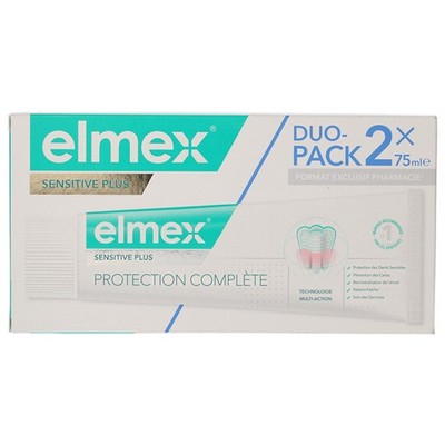 Elmex Vollständige Pflege Zahnpasta Sensitive Plus 2 x 75 ml Packung ist eine Za