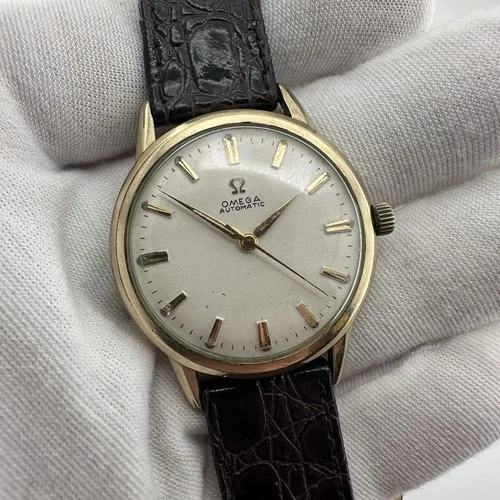 Vintage Omega Men’s Watch 34mm 10k Gold Filled Bezel Automatic Cal. 470 Working