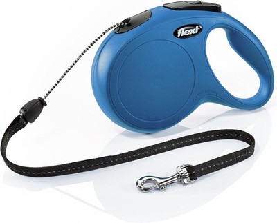 Flexi New Classic Retractable Dog Leash Cord Medium Blue 26ft