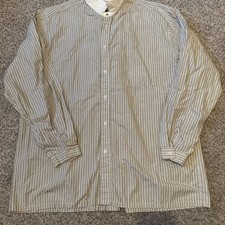 Wah Maker Frontier Wear Mens M/L Cotton LS Button Up Shirt Stripe GUC