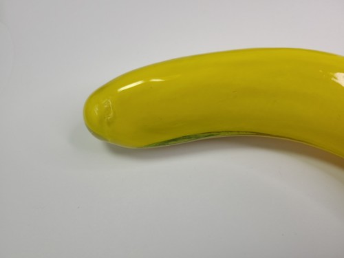 Vintage mundgeblasene Kunst Glas Banane Murano Stil Obst Wohndeko Lebensgroß - Bild 4 von 4