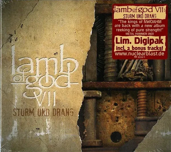 CD Lamb Of God VII: Sturm Und Drang Édition Limitee Digipak Nuclear Blast - Photo 1/1