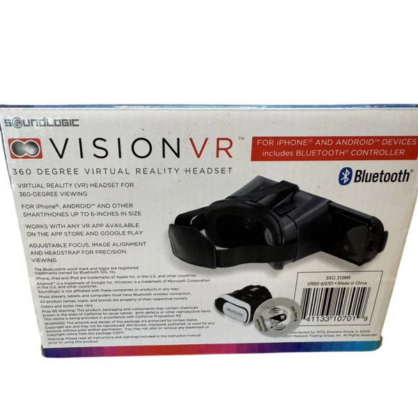 Alternate view of Soundlogic Vision 360° Virtual Reality Headset, Bluetooth Controller