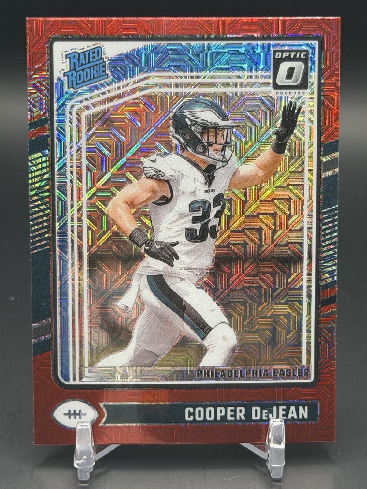 2024 Panini Donruss Optic Red Mojo #221 Cooper DeJean Rated Rookie