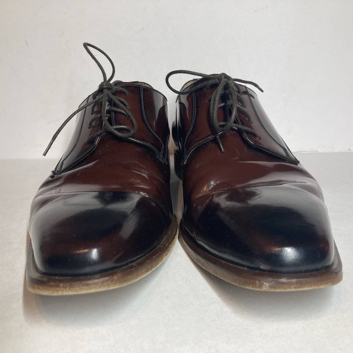 Giovacchini Italy Men\'s Ox Blood Wingtip Oxfords Dress Shoes size 10.5 Lethato Wingtip Brogue Oxford- Wine Red | Groomsmen Shoes main image 3