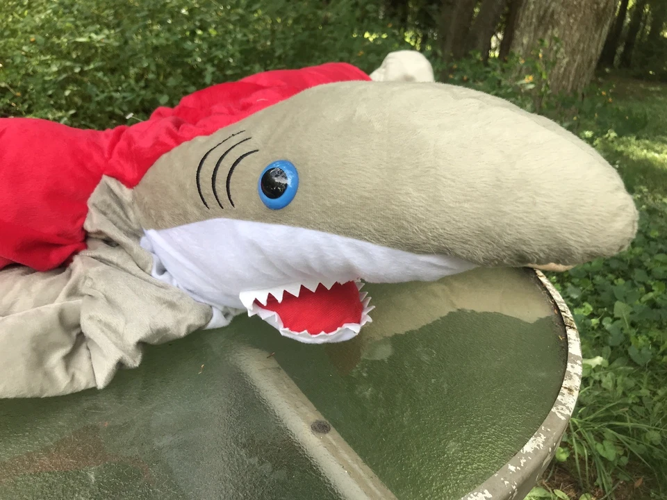 Disfraz unisex Ride-a-shark para adulto talla grande se adapta a la mayoría Foto 2 de 4