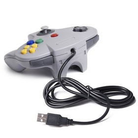 Plug and Play N64 Wired Controller - Compatible with Windows, Mac, Linux
