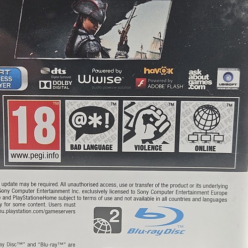 Assassin's Creed IV Black Flag Sony PlayStation 3 Game PS3 With Manual Rated 18 - Picture 12 of 12