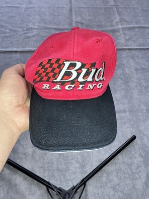 Bud Racing Red And Black Vintage Unisex Cap Einheitsgröße Onesize