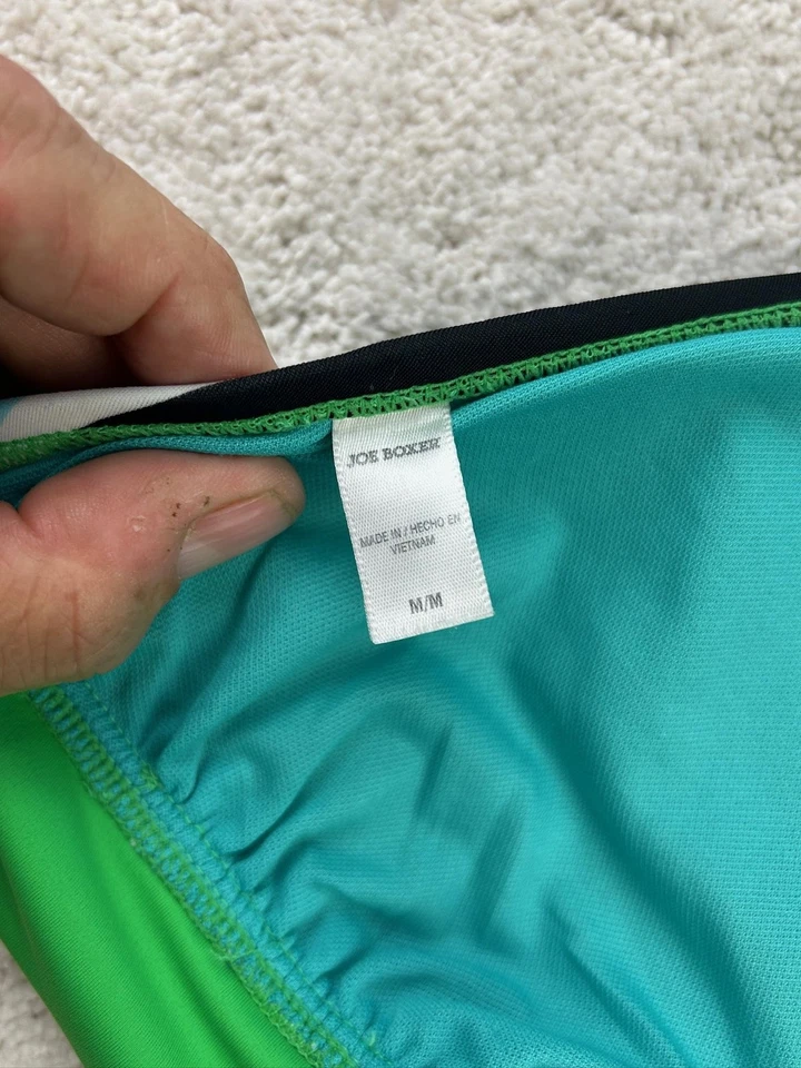 Top de bikini Joe Boxer para mujer medio halter acolchado traje de baño playa a rayas Foto 4 de 4