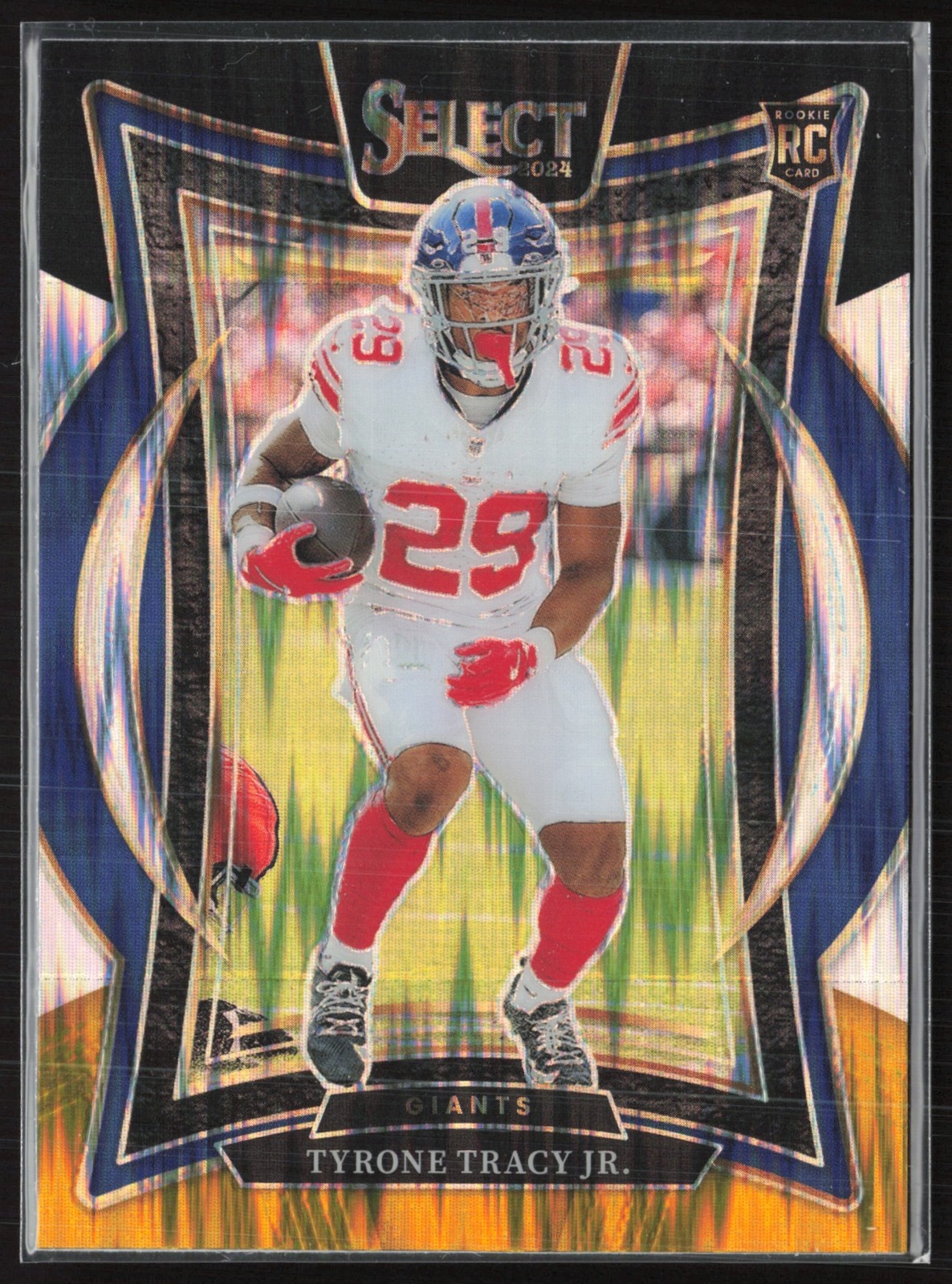 2024 Select Tyrone Tracy Jr. Concourse Black Gold Prizm Shock #61 RC New York
