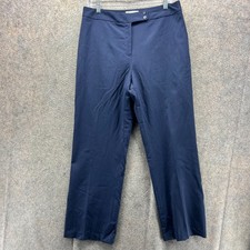 Pendleton Pants Womens 10 Blue Navy Savvy Stretch Wool Dress Slacks Trousers vtg