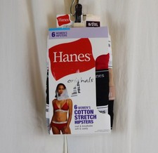 Hanes Ultimate womens 6-pack Breathable Cotton Hipster Panty Size 9