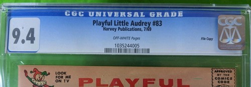 Playful Little Audrey #83 CGC 9.4 Datei Kopie Comic Buch Harvey Productions - Bild 3 von 7